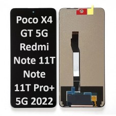Xiaomi Poco X4 GT (5G) / Redmi Note 11T Pro / Note 11T Pro+ (5G) (2022) (NF) LCD / OLED touch screen (Original Service Pack) [Black] X-329